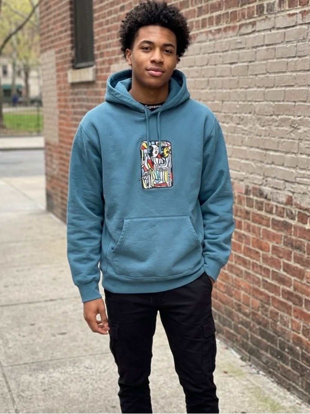 Supreme Neil Bender Mosaic XL Pullover Hoodie